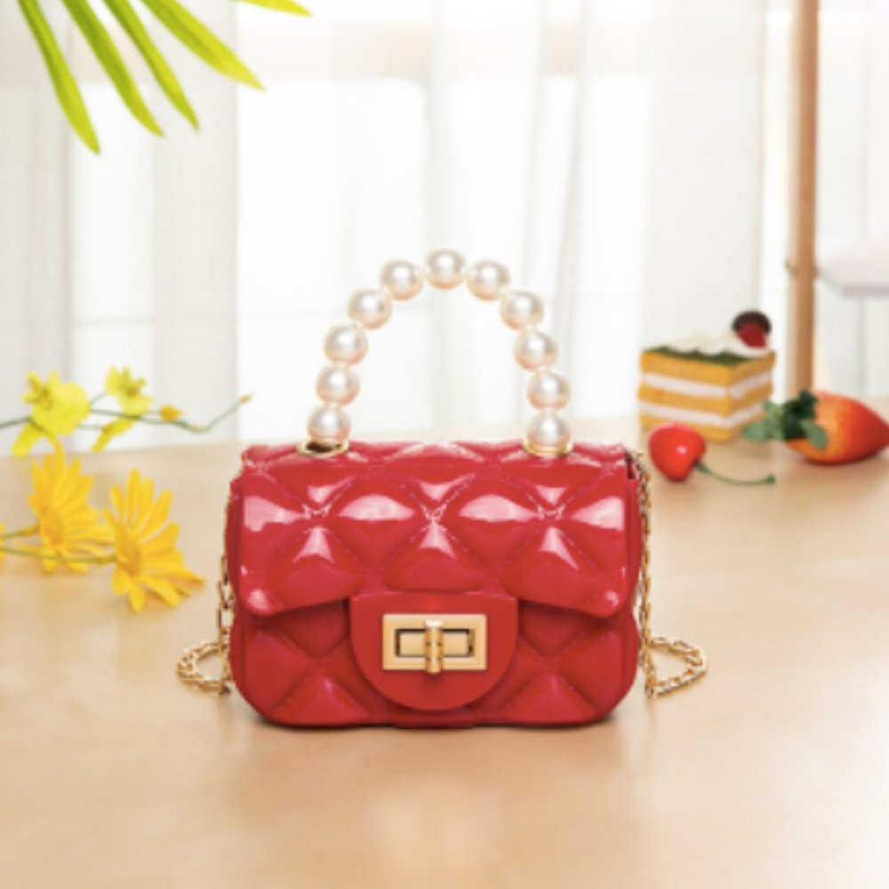 PVC Quilted Mini Micro Purse
